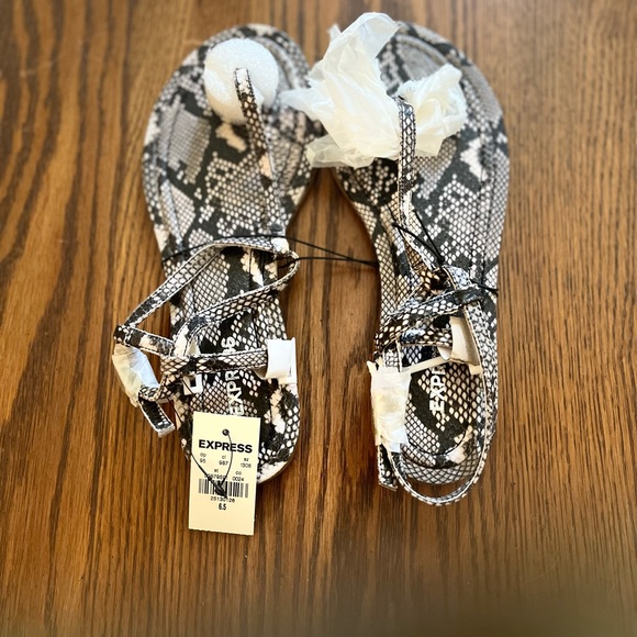 EXPRESS PYTHON SEXY SANDALS SIZE 6.5 - Picture 5 of 8